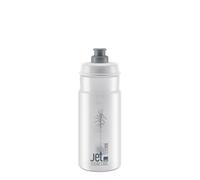 ELITE Jet Green Bidon Cyclisme 550ml Transparent Logo Gris - Gourde Vélo Écologique Valve Push-Pull - Pour Route VTT Gravel
