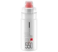 Elite - Jet Plus - Bidon vélo - 550 ml - transparent / rot