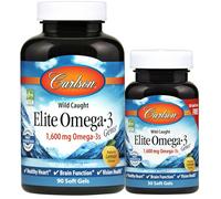 Elite Omega-3 Gems, 1600mg Citron naturel - 90 + 30 softgels