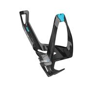 Elite Porte-Bidon Cannibal XC Fiberglass, Noir Brillant Logo Bleu