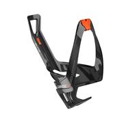 Elite Porte-Bidon Cannibal XC Fibre De Verre, Noir/Logo Orange (Brillant)