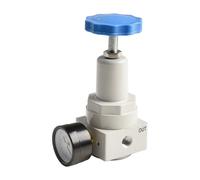 Elite Pressure - Réducteur de compresseur pneumatique pour corps en alliage d'acier allié Joint en caoutchouc Régulateur 5 MPa Doublure d'air en aluminium (1 sur 4/3 sur 8/demi fileté) (1/4)