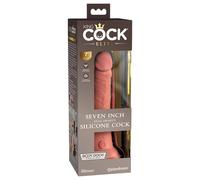 Élite Roi Coq 7" - Dildo Réaliste à Ventouse (18cm) - Naturel