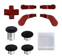 Elite Series 2 Core Pagaies de manette 9 en 1 pour Xbox Elite Series 2 Core, kit d'accessoires de réparation pour manette Xbox Elite 2 Core avec 4 joysticks, 4 pagaies, 1 D-pad standard (rouge)