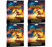 Elite Shield 400 Classic Sleeves 66x91 mm - Protège-cartes Essentiels - Pour cartes à collectionner comme les cartes Pokémon, One Piece, Magic - Taille standard TCG (Lot de 400)
