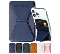 Elite Tech Gear Porte-cartes sécurisé avec support réglable, noir foncé, Cuir