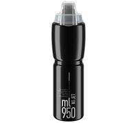 Elite Trinkflasche Jet Plus 950ml, Schwarz/Grau, Polyethylen, 190904