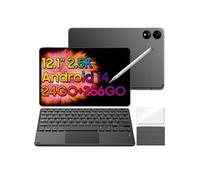 ELITE1 Tablette Tactile 12.1 Android14 RAM 24Go ROM 256Go/SD 1To 8800mAh(33W) Mode PC WPS Stylet Gratuit Noir Avec Clavier K1