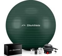 EliteAthlete® Balle de gymnastique assise bureau ergonomique avec système anti-burst - Fitness Yoga Pilates Grossesse - Balle de grossesse Balle de fitness Yogaball - Balle de yoga avec pompe à air in