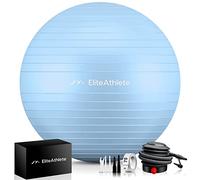 EliteAthlete Ballon Gym avec système Anti-Burst - Fitness Pilates Yoga - Ballon Grossesse avec Pompe à air Incluse