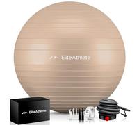 EliteAthlete Ballon Gym avec système Anti-Burst - Fitness Pilates Yoga - Ballon Grossesse avec Pompe à air Incluse
