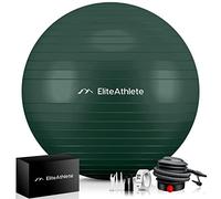 EliteAthlete Ballon Gym avec système Anti-Burst - Fitness Pilates Yoga - Ballon Grossesse avec Pompe à air Incluse