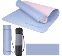 EliteAthlete Tapis de Yoga - Tapis de sport - Tapis de fitness - Tapis d'exercice rembourré et antidérapant pour le fitness, Pilates - Tapis de Yoga - 183 cm x 61 cm x 0.6 cm - Tapis d'exercice avec s
