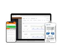 Elitech 4G Réutilisable en temps réel Température Humidité Enregistreur de données Lumière/Choc/Emplacement intégré Données d'ombre SIM intégrée Stockage SMS/e-mail/APP/Alarme Web 100 000 points