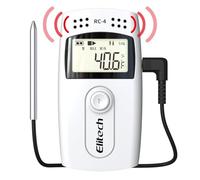 Elitech Enregistreur de données de température, RC-4 16000 lectures USB avec double capteurs écran LCD alarme sonore (1 pièce)