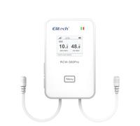 Elitech Enregistreur de Température 4G En Temps Réel, Data Logger de Données avec 2 Ports pour Sondes Interchangeables, Stockage sur APP Cloud, Sans Sondes Ni Carte SIM, RCW-360Pro-DC