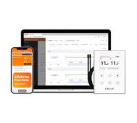 Elitech Enregistreur de Température Connecté Capteurs Doubles, Surveillance Sans Fil à Distance avec Alerte et Données Historiques, Data Logger Wi-Fi 5G Bluetooth APP RCW-800W TDE Upgraded