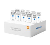Elitech Enregistreur de Température et Humidité USB Mini Thermomètre Data Logger avec Sonde Externe pour Réfrigérateur Stockage RC-4H 10PCS