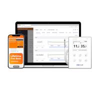 Elitech Enregistreur de Température et Humidité WiFi avec Sondes Externes, Surveillance à Distance en Temps Réel, Stockage Cloud, Alertes par App et Email - RCW-800W-THE