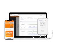Elitech Enregistreur de Température Humidité 4G + WiFi 2,4G/5G En Temps Réel, Enregistreur de Données avec Deux Interfaces pour Sondes Interchangeables, APP Cloud, Sondes Non Incluses