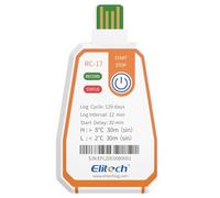 Elitech Enregistreur de Température USB à Usage Unique RC-17 30 Pièces, Enregistrement 120 Jours Pour Chaîne de Froid Aliments Médicament Vaccin, Fonction Alarme, Étanche IP67, Auto PDF