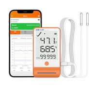Elitech GSP-6 Enregistreur de données Bluetooth Température Humidité pour réfrigérateur avec données d'ombre 100 000 points Exportation PDF/CSV, certificat d'étalonnage DDL pour vaccin pharmaceutique