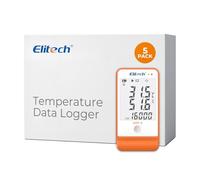 Elitech GSP-6 Enregistreur de données de température et d'humidité, 16000 points pour la chaîne de froid (5PCS)