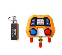 Elitech Manomètre Frigorifique Digital 88 Réfrigérants Mesure Haute et Basse Pression DMG-2SE & Vacuomètre Digital VGW-Mini avec Raccords VGW-mini pour Réfrigération Climatisation