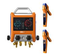 Elitech Manomètre Réfrigérant HVAC Ensemble Intelligent 4 Voies EMG-40V Mesure Précise Pression Température & Pince de Température sans Fil Type T 2 Pcs IPT-01 Enregistrement de Données et Surveillanc