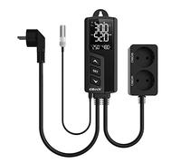 Elitech STC-1000PROTH WIFI Régulateur numérique de température et d'humidité Thermostat 2 sorties précâblées de chauffage et de refroidissement Terrarium Homebrew Fermentation Breeding 110V 10A 1200W