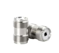 Elitecran 2 Pièces Adaptateur Coaxial UHF Femelle vers Femelle, Connecteur RF Type PL-259, Coupleur Coaxial pour Antenne Radio, Émetteur, Récepteur, Scanner, CB, Utilisation Radioamateur