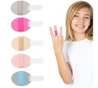 Elitecran Doigt Attelle Orthèses, 5pcs Support de Doigt Réglable, Finger Doigt Lisseur Soutien Doigt Stabilisateur Brace Cassé, Fixer Articulations Doigts pour Doigts Cassés, Foulés, Enflés (Petite)