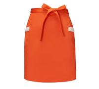 Elitecran Tablier Taille avec 2 Poches, Court Demi Tablier pour Femmes Hommes, Chef Tablier de Cuisine, Tablier de Serveur Serveuse pour Maison Cuisiner Bistro Bar Restaurant Café (Orange)
