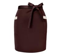 Elitecran Tablier Taille avec 2 Poches, Court Demi Tablier pour Femmes Hommes, Chef Tablier de Cuisine, Tablier de Serveur Serveuse pour Maison Cuisiner Bistro Bar Restaurant Café (Marron)
