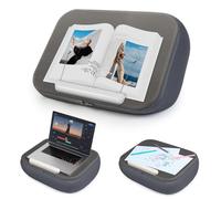 elitehood Grand support de livre confortable avec coussin d'oreiller pour lire les mains libres au lit, support de livre de lit - Minimise la fatigue du cou et idée parfaite pour les amateurs de
