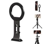 elitehood Magsafe Trépied de téléphone en aluminium, support compact pour iPhone avec plaque de dégagement rapide Arca Swiss et adaptateur à vis de 6,35 mm, support de téléphone magnétique compatible