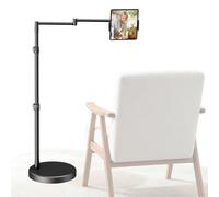elitehood Support iPad pour Le Lit, Pied de la Tablette avec la Base Lestée | Base Stable de 4,99 kg, Bras Pivotant de 50,8 cm, pour Lit, Fauteuil et Chaise, Compat. iPad/iPhone & Tablettes 11,9-33 cm