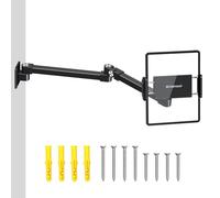 elitehood Support mural à long bras pour iPad, support mural extensible en aluminium pour la maison, la cuisine, le bureau, compatible avec iPad Pro, Air, Galaxy Tab, Kindle, iPhone et toutes les