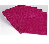 EliteKoopers Lot de 10 feuilles de mousse à paillettes Rose vif Format A4 pour nœuds de Noël