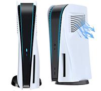 ElitePlay Façade blanche pour PS5 avec grilles d'aération incurvées de rechange pour Playstation 5 Disc Edition