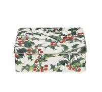 elitetins Emma Bridgewater Boîte rectangulaire profonde Motif Noël houx 195 x 154 x 75 mm