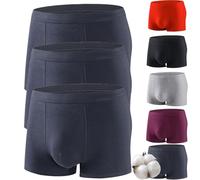 Elitevienna Boxer pour homme ultra absorbant pour incontinence, respirant, anti-fuite, lavable et réutilisable, 3 pièces-G, XXXL