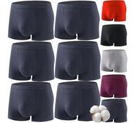 Elitevienna Boxer pour homme ultra absorbant pour incontinence, respirant, anti-fuite, lavable et réutilisable, 6 pièces-C, L