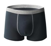 Elitevienna Boxer respirant en coton absorbant lavable anti-fuite pour homme, Gris foncé., 5XL