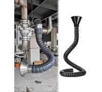 Elitix Gaine Vmc Bras Collecteur de Conduit Industriel 2, 3, 4, 6 Ou 7 Pouces, Tuyau D'échappement Isolé pour L'évacuation des Gaz, Fumées Et Vapeurs(L 300cm/118in,Dia 7.5cm/2.9in)