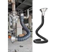 Elitix Gaine Vmc Bras Collecteur de Conduit Industriel 2, 3, 4, 6 Ou 7 Pouces, Tuyau D'échappement Isolé pour L'évacuation des Gaz, Fumées Et Vapeurs(L 80cm/31.5in,Dia 16cm/6.3in)