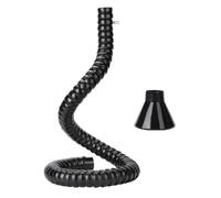 Elitix Gaine Vmc Tuyau D'aspiration des Poussières avec Support de Plafond Et Hotte, Tuyau D'évacuation Flexible à 360° pour Salons de Beauté, Commerces et Laboratoires(L 80cm/31.5in,Dia 7.5cm/2.9in)