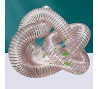 Elitix Gaine Vmc Tuyaux Flexibles D'évacuation de Sécheuse pour Petits Espaces, Tuyau D'évacuation pour Fenêtre de sous-Sol/Plaque Murale, Conduit d'air à Soufflet(L 10m(32.8ft),D 200mm (7 7/8"))