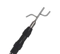 Elitix Perche Telescopique Crochet Télescopique Réglable pour Ponton, Crochet de Sauvetage pour Camion avec Protection Incendie, Perche Métallique pour Canot(Style c,96-242cm/37.8-95.3in)