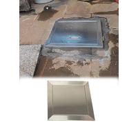 Elitix Trappe de Visite Panneau D'accès Au Sol en Acier Inoxydable avec Ressort, Porte D'accès Aux Câbles pour Robinetterie de Douche/WC, Trappe de Visite de Plomberie(670x670mm/26.8x26.8in)